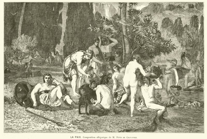 Závěsný od Pierre (after) Puvis de Chavannes