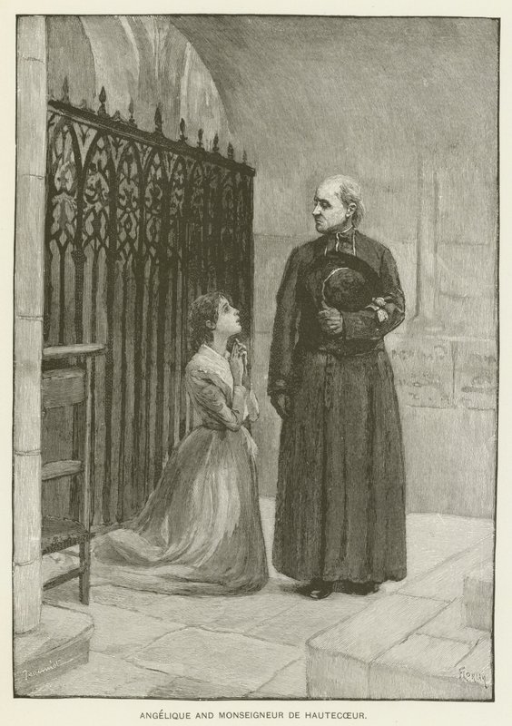 Angelique a Monsignor de Hautecoeur od Pierre Georges Jeanniot