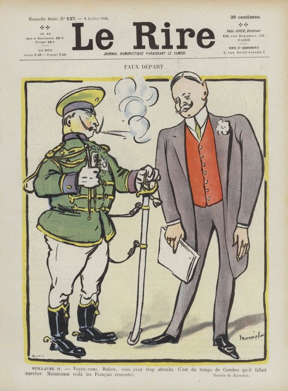Falešný start. Ilustrace pro Le Rire od Pierre Georges Jeanniot
