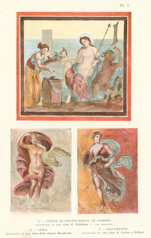 Venus S. Ochránkyně Pompejí, Leda, Bachchante (Kalor Litho) od Pierre Gusman