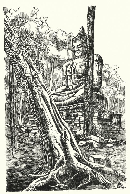 Buddha z Tep Pranam (rytina) od Pierre Jeannerat de Beerski