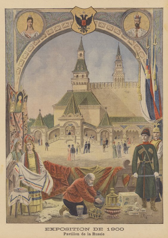 Ruský pavilon na výstavě Universelle z roku 1900 v Paříži od Pierre Mejanel