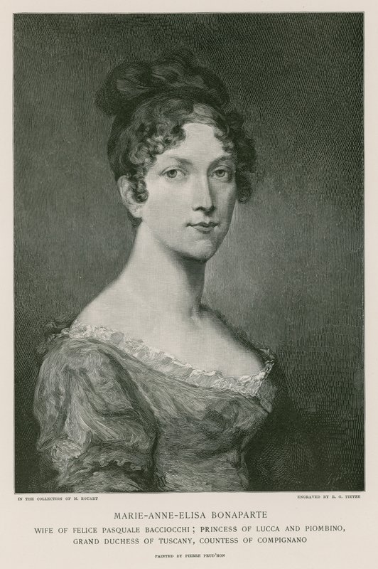 Elisa Bonaparte od Pierre Paul Prudhon