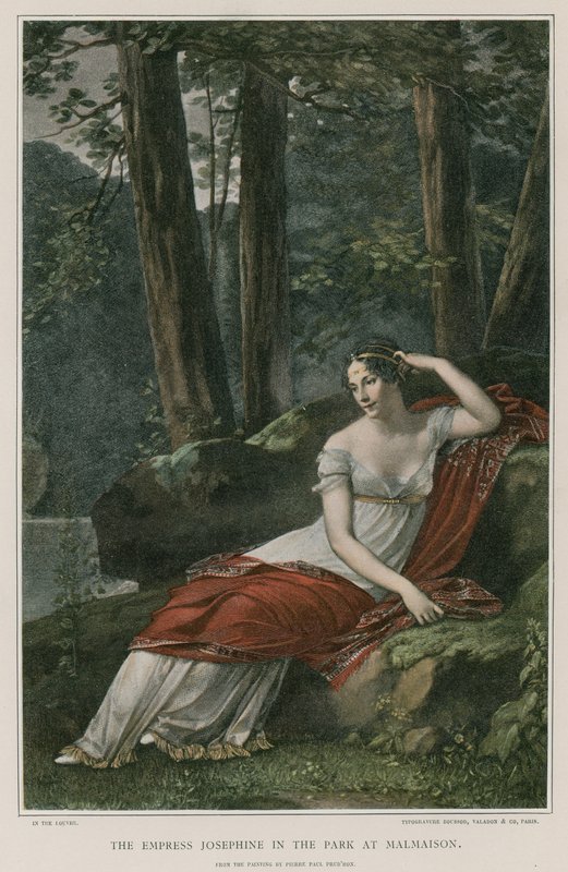 Císařovna Josefína v parku v Malmaison od Pierre Paul Prudhon