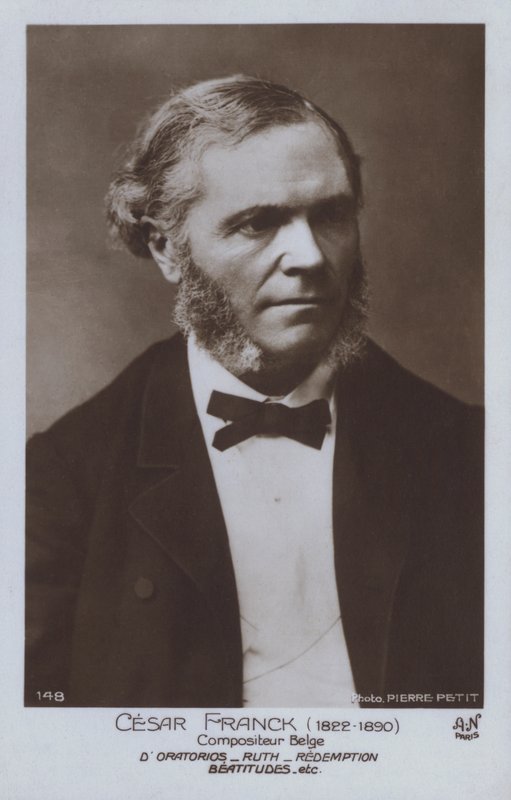 Cesar Franck , belgický skladatel a pianista (č/b foto) od Pierre Petit