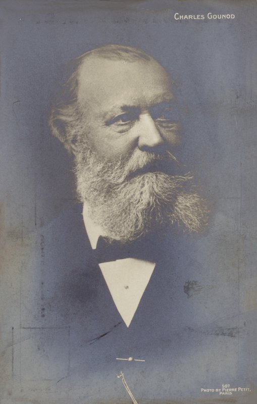 Charles Gounod , francouzský skladatel (1818-1893) od Pierre Petit