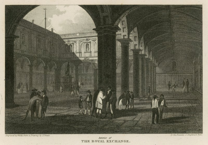 Interiér Royal Exchange, Londýn od Pieter Jansz. Quast