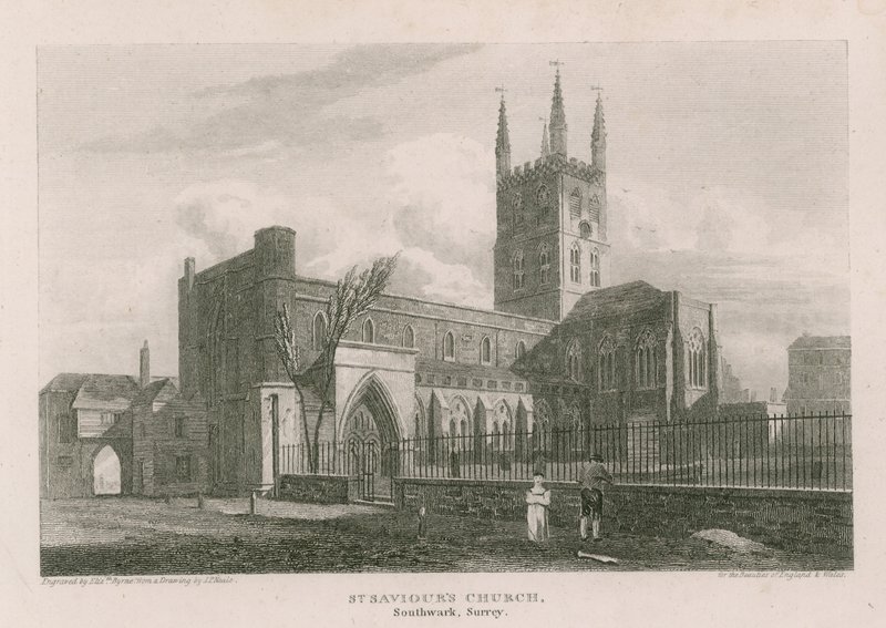 Kostel svatého Spasitele, Southwark, Surrey od Pieter Jansz. Quast