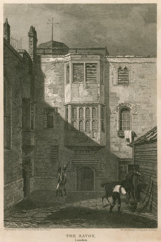 Věznice Savoy, Londýn od Pieter Jansz. Quast