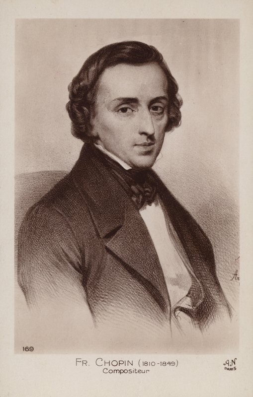 Frederic Chopin , polský skladatel a pianista (1810-1849) od Polish School
