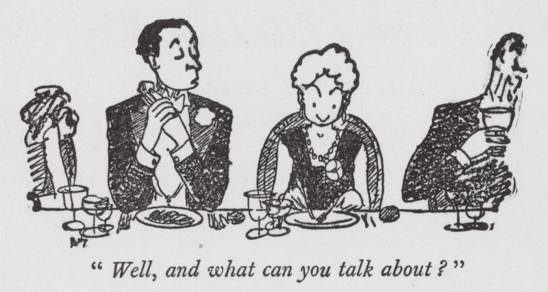 "No, a o čem můžete mluvit" (litografie) od Pont (1908 40)