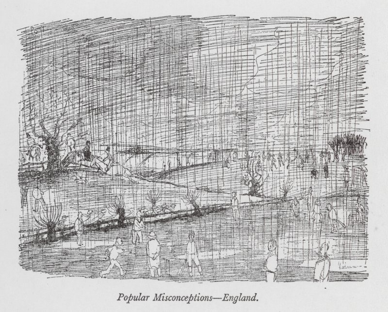 Populární mylné představy, Anglie (litografie) od Pont (1908 40)