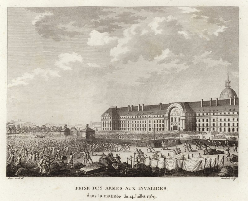 Převzetí zbraní v Les Invalides v Paříži od Prieur