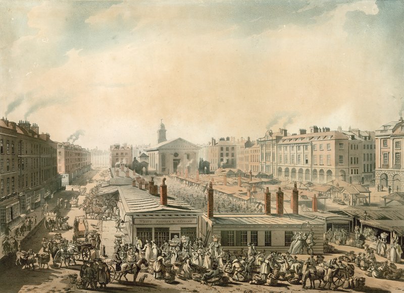 Covent Garden, Londýn od Pugin and Rowlandson