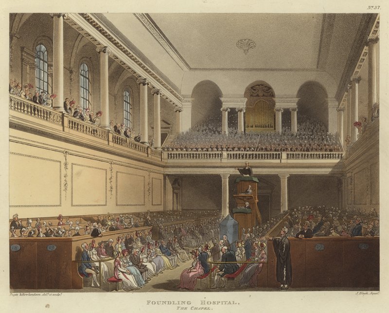 Foundling Hospital od Pugin and Rowlandson