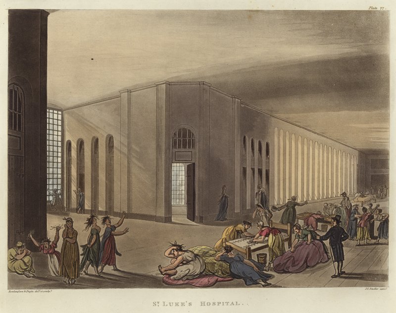 Nemocnice svatého Lukáše od Pugin and Rowlandson