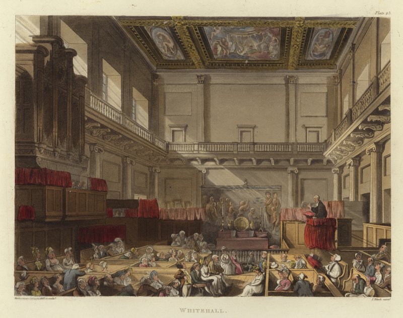 Whitehall od Pugin and Rowlandson