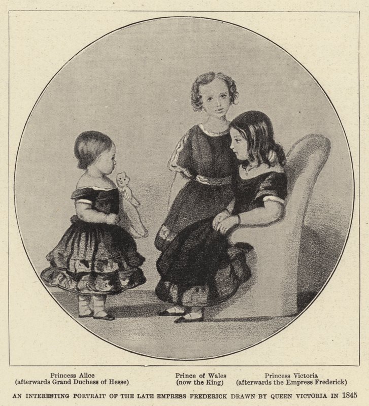 Zajímavý portrét zesnulé císařovny Fridricha od Queen Victoria