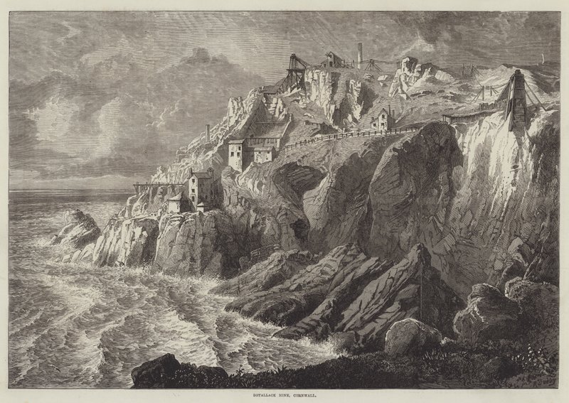Důl Botallack, Cornwall od R. Dudley