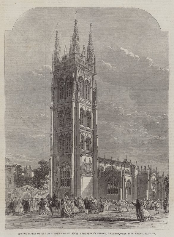 Slavnostní otevření nové věže kostela svaté Máří Magdaleny, Taunton od R. Dudley