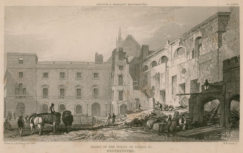 Ruiny Sněmovny lordů, Westminster od R. W. Billings