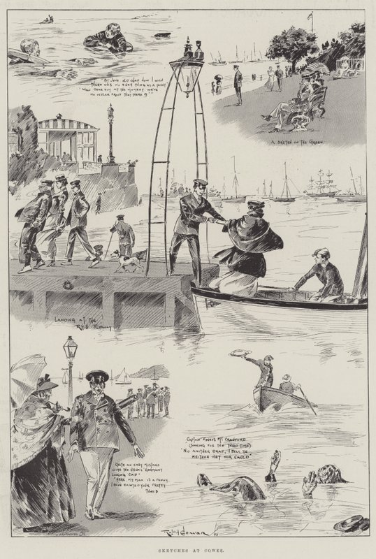 Skici v Cowes od Ralph Cleaver