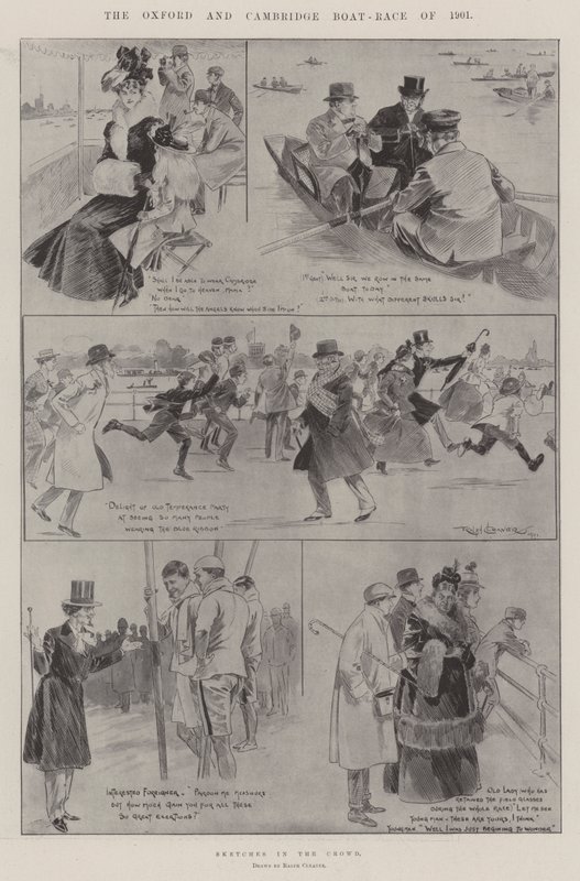 Oxford a Cambridge Boat-Race z roku 1901 od Ralph Cleaver