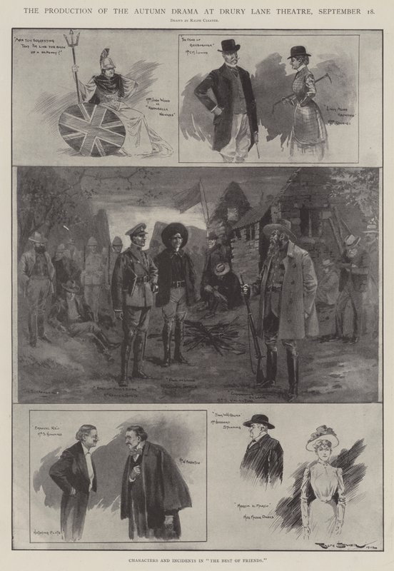 Inscenace podzimního dramatu v divadle Drury Lane, 18. září od Ralph Cleaver