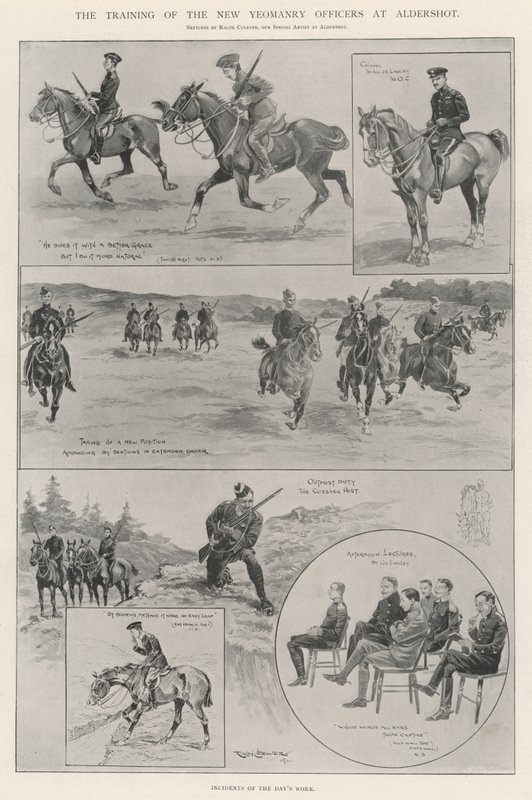 Školení důstojníků New Yeomanry v Aldershotu od Ralph Cleaver