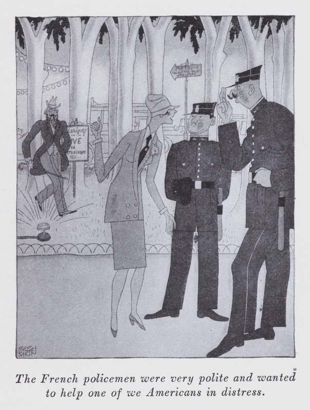 Ilustrace k filmu "Ale pánové si berou brunety" od Anity Loos (litho) od Ralph Barton