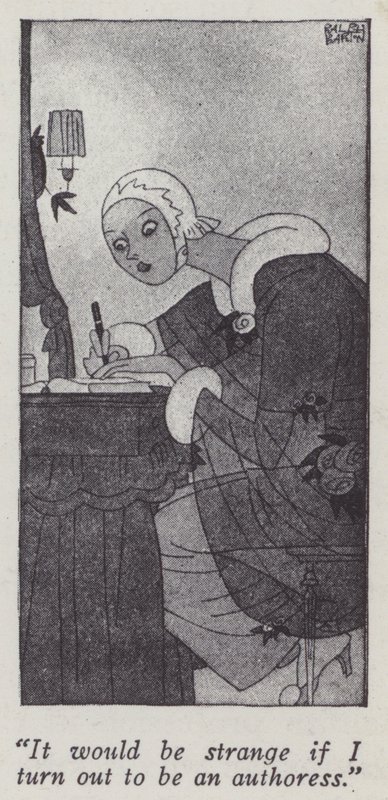 Ilustrace pro Gentlemen Prefer Blondes od Anity Loos (litho) od Ralph Barton