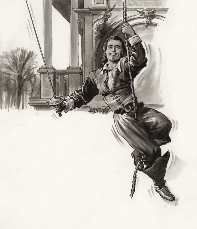 Douglas Fairbanks (kvaš na papíře) od Ralph Bruce