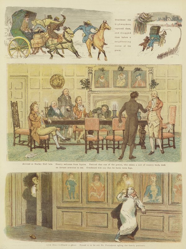 Vánoce pana Carlyona (chromolitho) od Randolph Caldecott