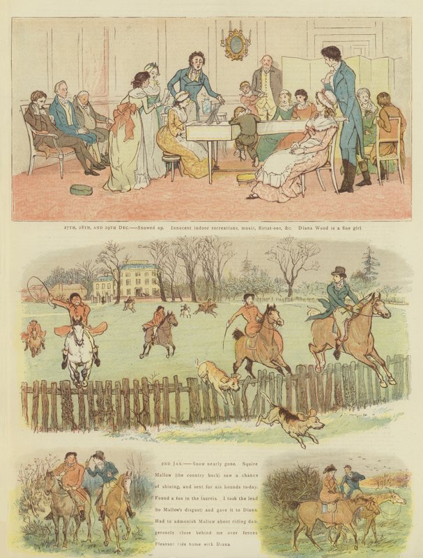 Vánoce pana Carlyona (chromolitho) od Randolph Caldecott