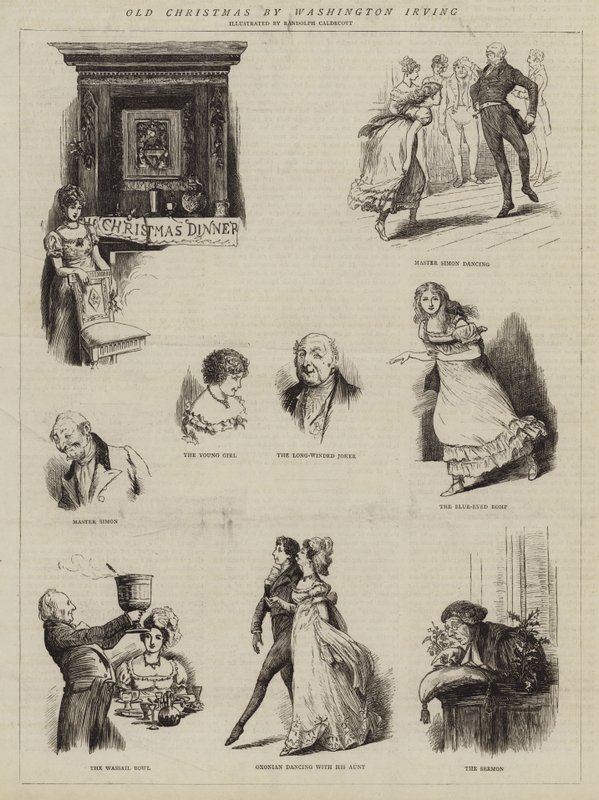 Staré Vánoce od Washingtona Irvinga od Randolph Caldecott