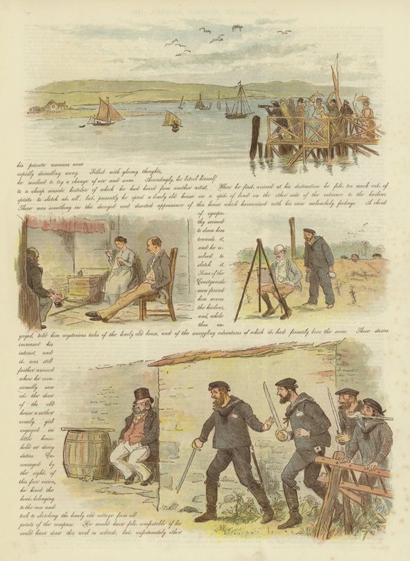 Paul a Virginie, nebo úplně poslední z pašeráků (chromolitho) od Randolph Caldecott