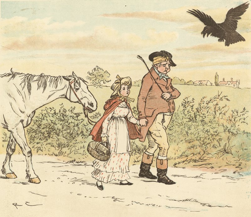 Farmář šel klusat na své šedé klisně od Randolph Caldecott