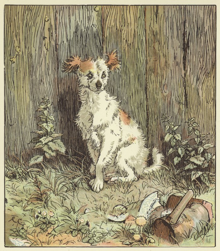 Elegie o smrti šíleného psa (barva lito) od Randolph Caldecott