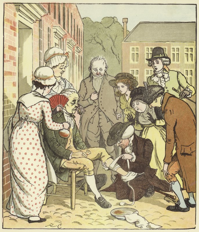 Elegie o smrti šíleného psa od Randolph Caldecott