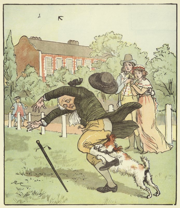 Elegie o smrti šíleného psa od Randolph Caldecott