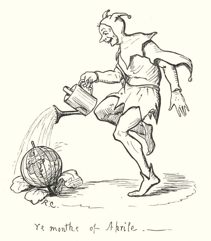 Měsíc duben (rytina) od Randolph Caldecott