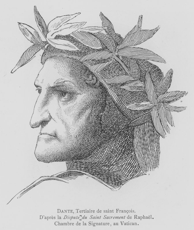 Dante Alighieri , italský básník od after Raphael