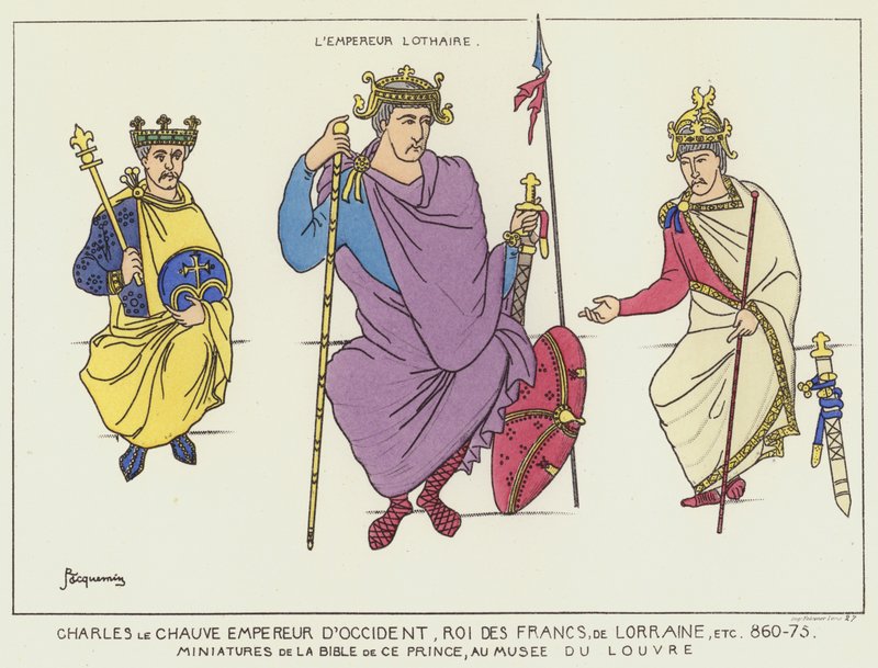 Karel Holý a císař Lothar od Raphael Jacquemin