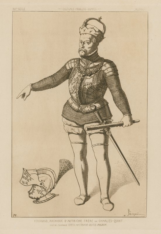 Ferdinand, arcivévoda rakouský, bratr Karla V od Raphael Jacquemin