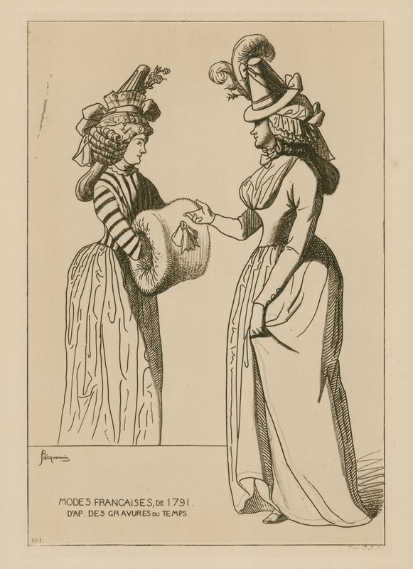 Francouzská móda roku 1791 od Raphael Jacquemin