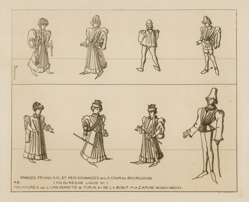 Francouzští princové a postavy burgundského dvora od Raphael Jacquemin
