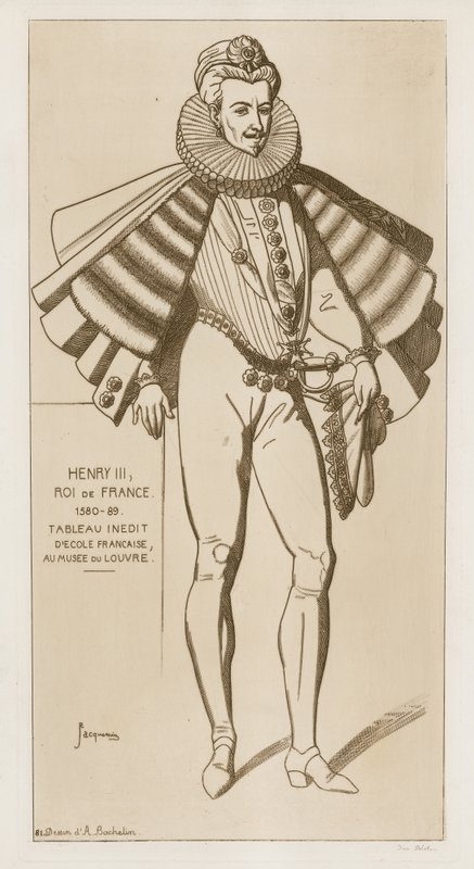 Jindřich III., francouzský král, 1580-89 od Raphael Jacquemin