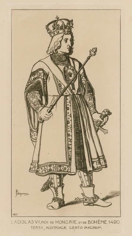Ladislav VI., uherský a český král, 1490 od Raphael Jacquemin