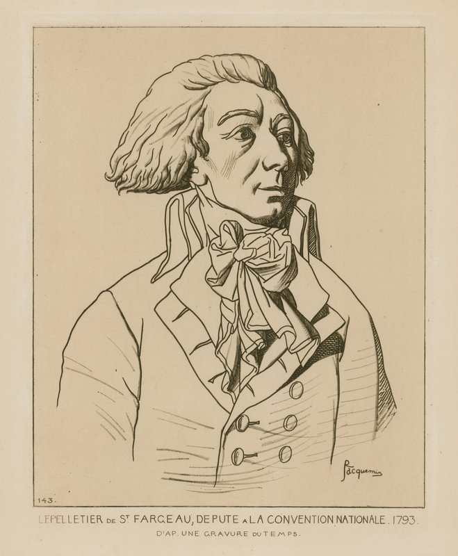 Louis-Michel le Peletier, zástupce Národního shromáždění, 1793 od Raphael Jacquemin