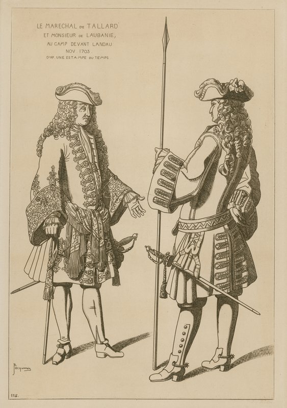 Maršál z Tallardu a pan Laubanie v táboře před bitvou u Landau, listopad 1703 od Raphael Jacquemin